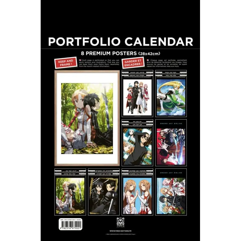 Sword Art Online Portfolio calendrier 2025 *ANGLAIS* | 9782376975021