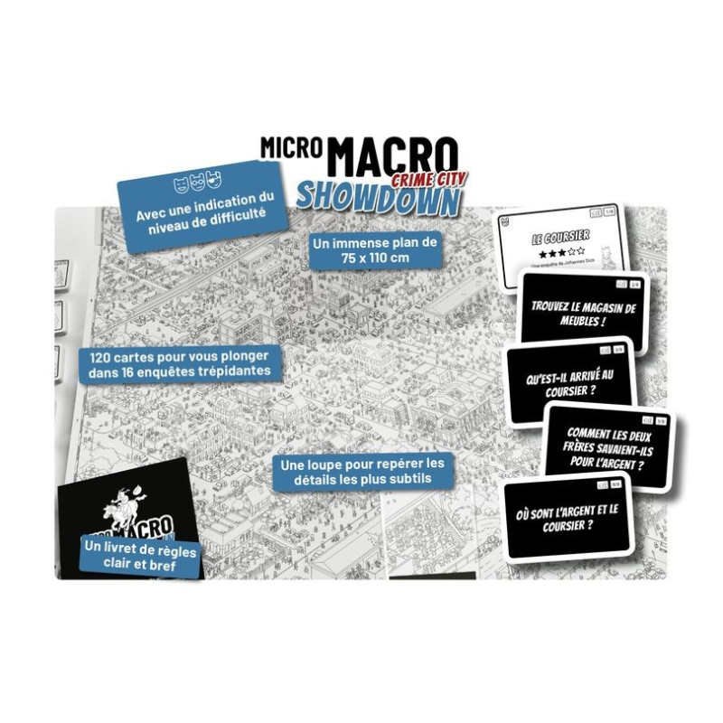 jeu : Micro Macro : Crime City - Tricks Town
éditeur : Spielwiese
version française