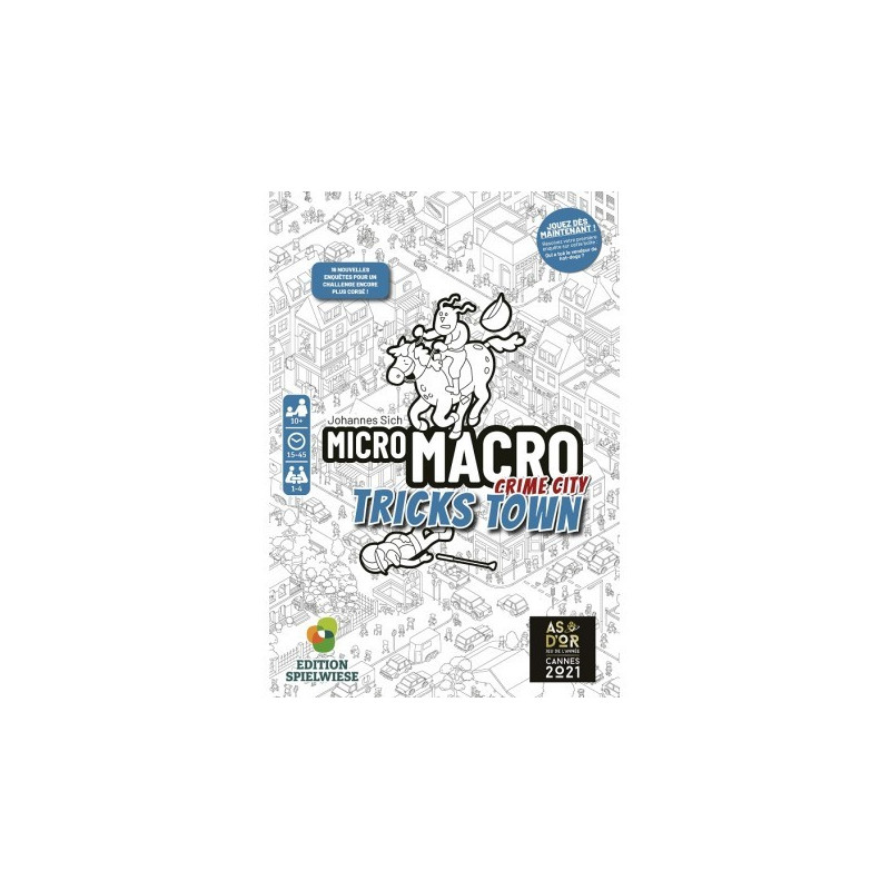 jeu : Micro Macro : Crime City - Tricks Town
éditeur : Spielwiese
version française