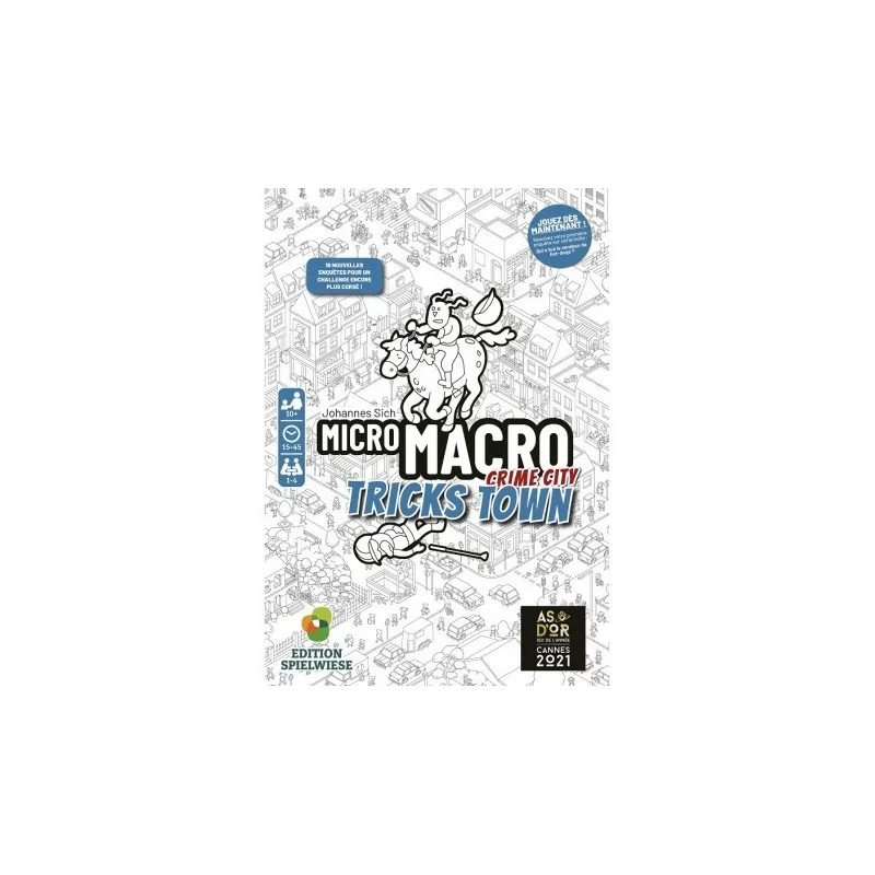 jeu : Micro Macro : Crime City - Tricks Town
éditeur : Spielwiese
version française