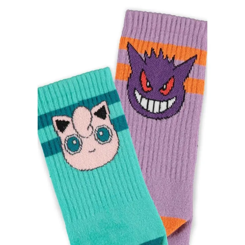 Pokemon pack 2 paires de chaussettes Heads Grey 39-42 | 8718526156805