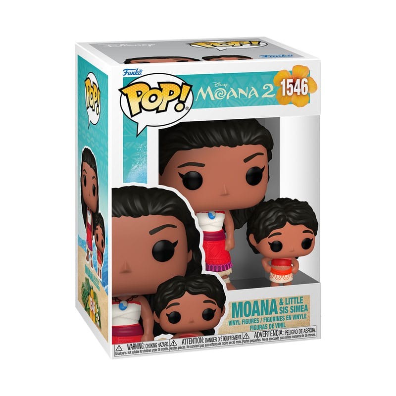 Vaiana : La Légende du bout du monde 2 POP! & Buddy Vinyl figurine Moana & Little Sis 9 cm 