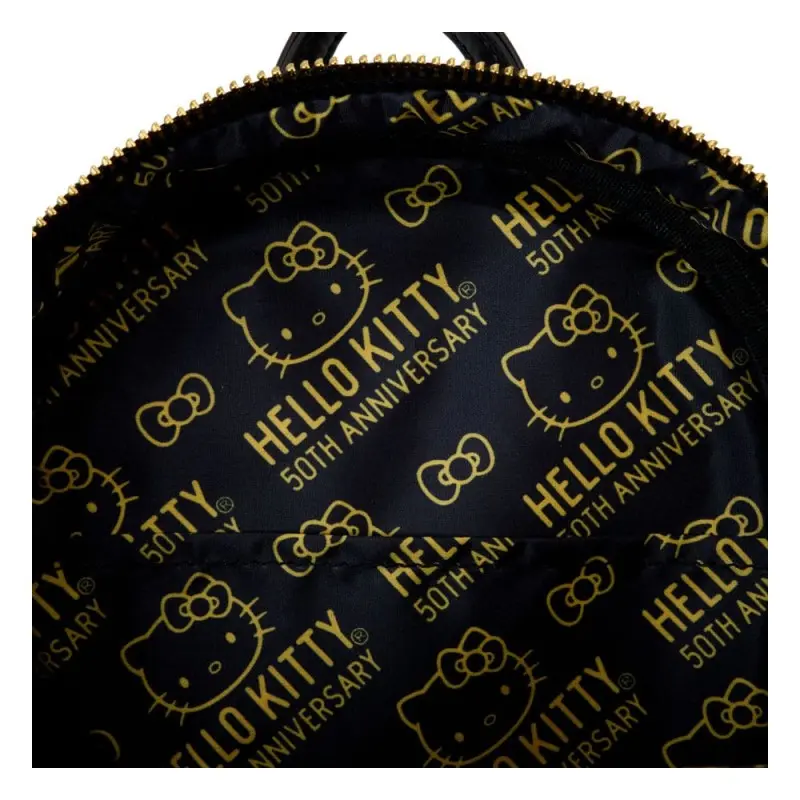 Hello Kitty 50th Anniversary by Loungefly sac à dos Mini Metallic Gold | 0671803530416