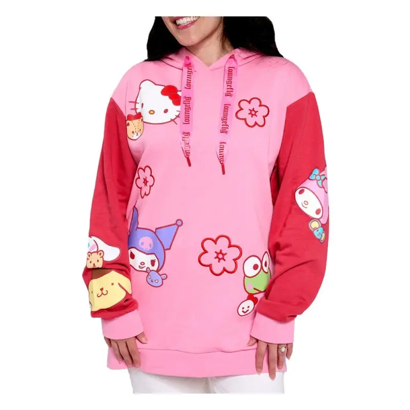 Sanrio by Loungefly sweater à capuche Unisexe Sanrio & Friends (L) | 0671803535183