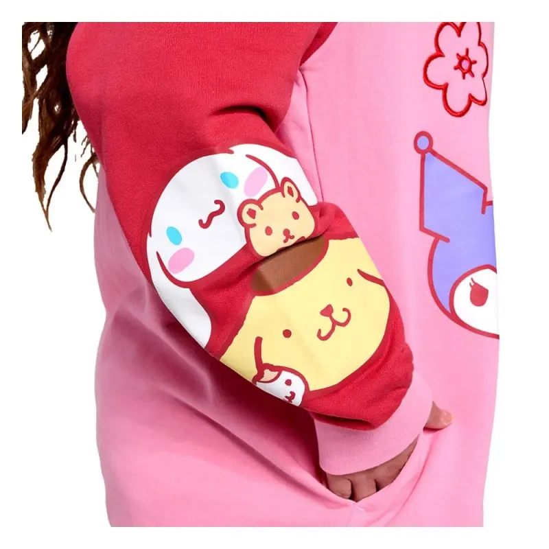 Sanrio by Loungefly sweater à capuche Unisexe Sanrio & Friends (L) | 0671803535183