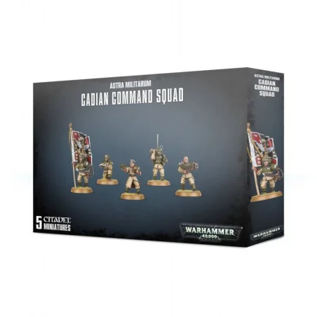 Jeu : Warhammer 40,000 - Astra Militarum :  Cadian Command Squad
éditeur : Games Workshop