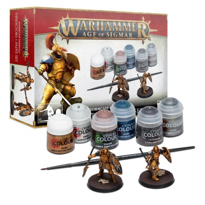 Game: Warhammer Age Of Sigmar - Vindictor + Paint Set
Publisher: Games Workshop