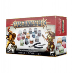 Jeu : Warhammer Age Of Sigmar - Set Peintures + Outils éditeur : Games Workshop