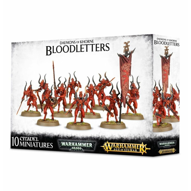 Jeu : Warhammer 40.000 / Warhammer Age of Sigmar - Daemons Of Khorne : Bloodletters éditeur : Games Workshop