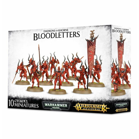 Jeu : Warhammer 40.000 / Warhammer Age of Sigmar - Daemons Of Khorne : Bloodletters éditeur : Games Workshop