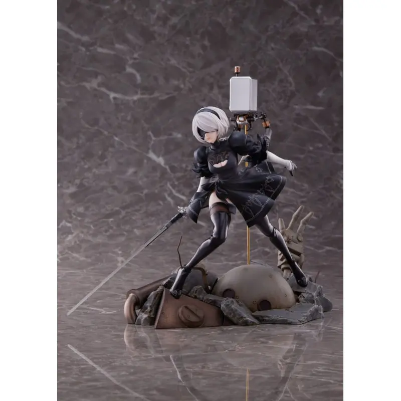 NieR:Automata 1/7 Statue PVC Ver1.1a 2B Deluxe Version 20 cm | 4534530758255