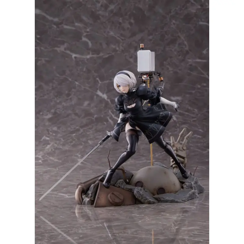 NieR:Automata 1/7 Statue PVC Ver1.1a 2B Deluxe Version 20 cm | 4534530758255