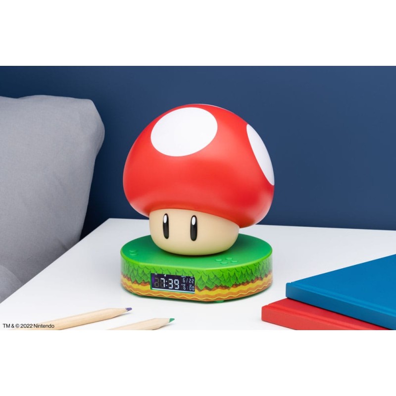 Super Mario réveil lumineux Super Mushroom