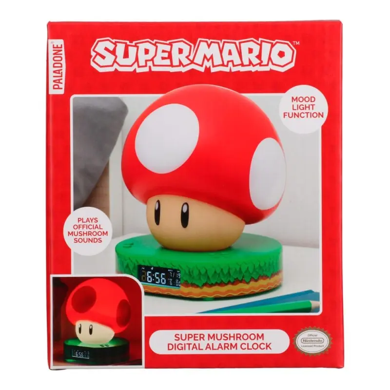 Super Mario réveil lumineux Super Mushroom | 5055964792503