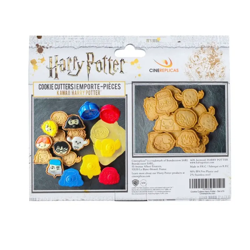 Harry Potter pack 6 emporte-pièces / tampons pour biscuits Kawaii | 4895205601284