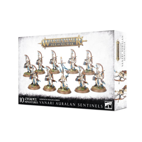 Jeu : Warhammer Age Of Sigmar - Lumineth Realm-Lords : Vanari Auralan Sentinels éditeur : Games Workshop Jeu : Warhammer Age Of Sigmar - Lumineth Realm-Lords : Vanari Auralan Sentinels éditeur : Games Workshop