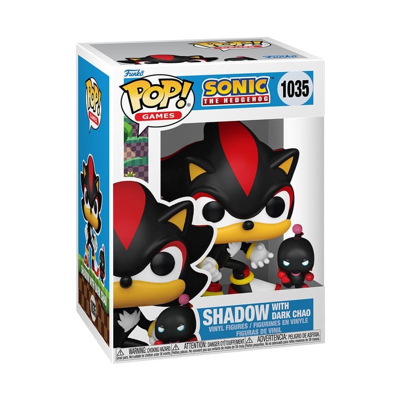 Sonic The Hedgehog POP & Buddy! Vinyl figurine Shadow w/DChao 9 cm 