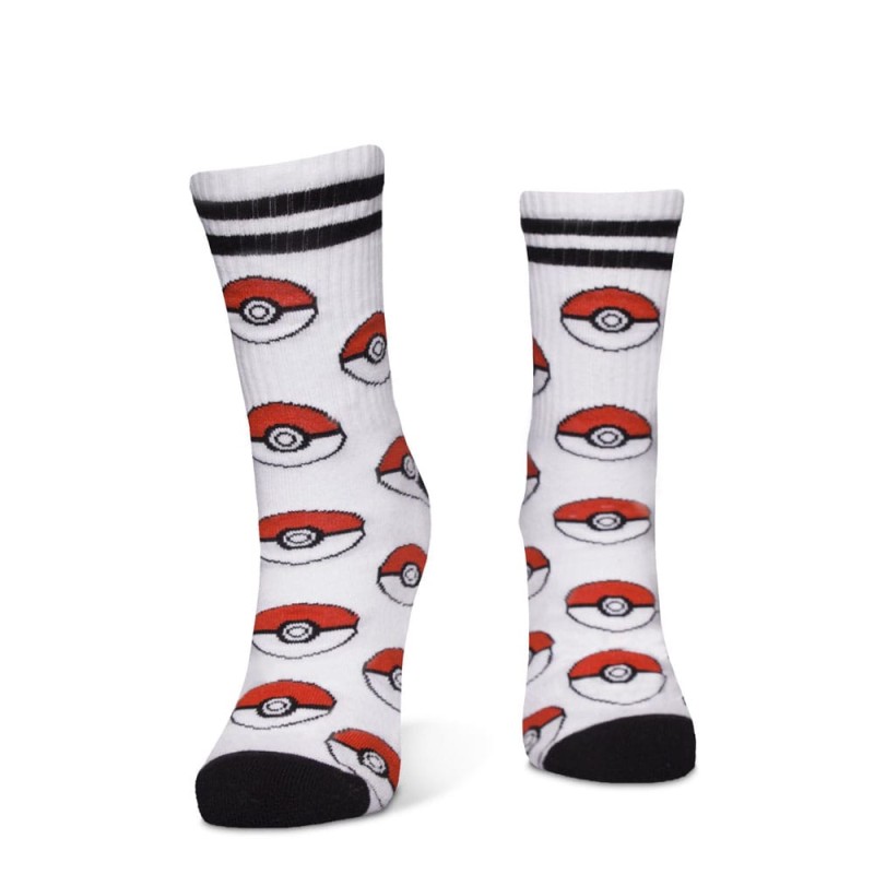 Pokemon pack 3 paires de chaussettes Pikachu Pokeball 39-42