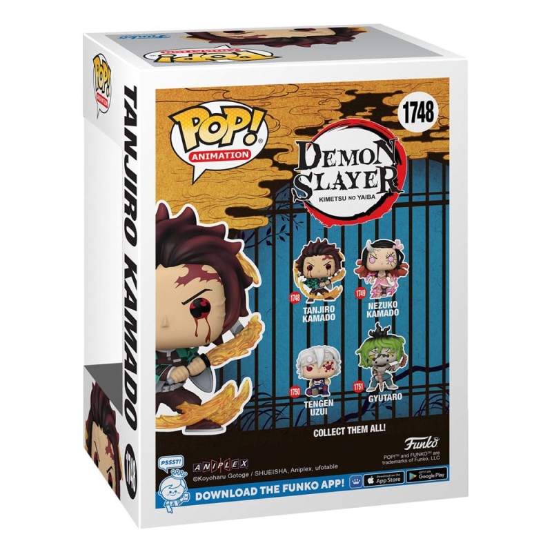 Demon Slayer: Kimetsu no Yaiba POP! Animation Vinyl figurines Tanjiro(Sun Breathing) 9 cm 