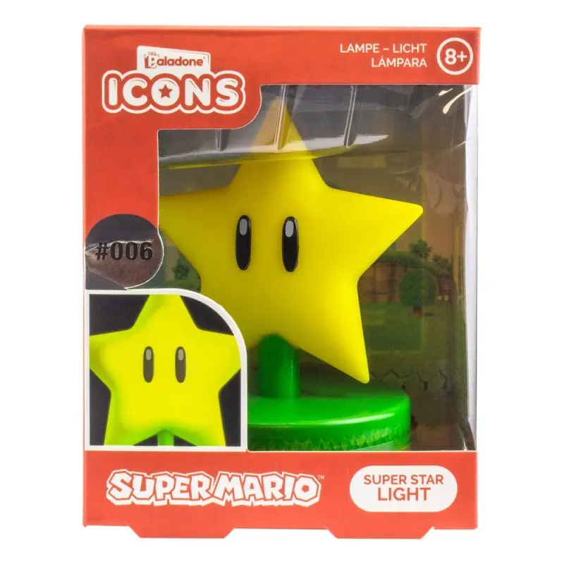 Super Mario veilleuse Icon Super Star (V2) | 5055964738549