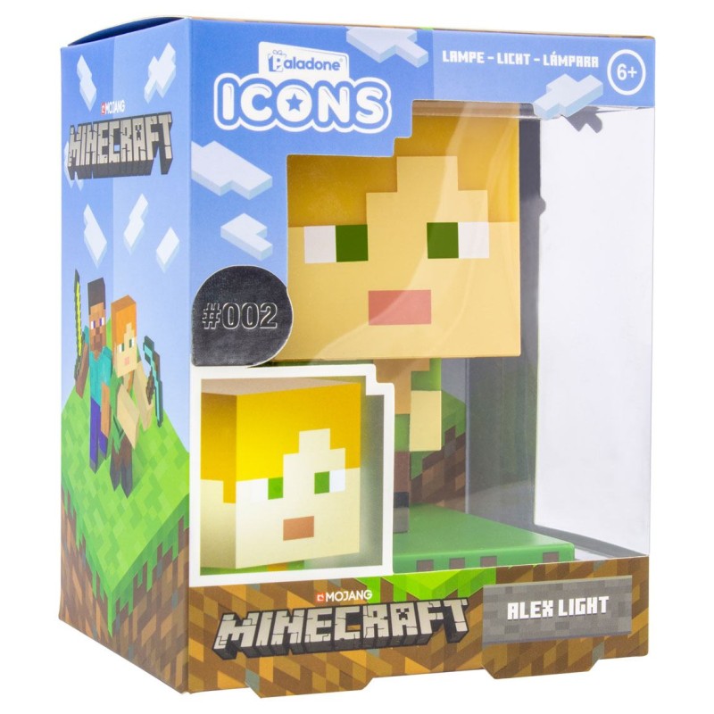 Minecraft veilleuse 3D Icon Alex
