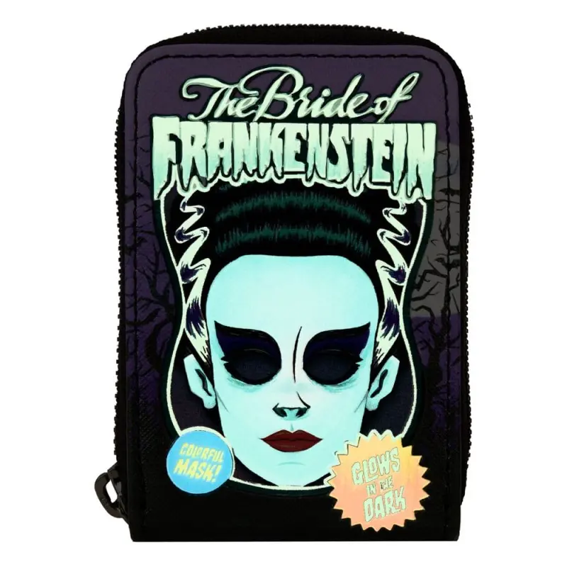 Universal Monsters by Loungefly Porte-monnaie Bride of Frankenstein Neon Mask | 0671803523432