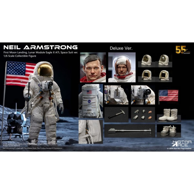Neil Armstrong figurine 1/6 Neil Armstrong Deluxe Version 30 cm