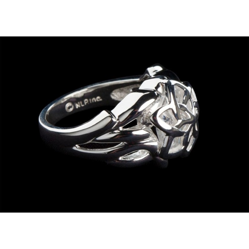 Le Seigneur des Anneaux bague de Galadriel Nenya (argent sterling) Taille 9.75