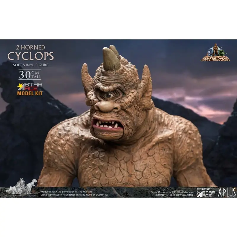 Le Septième Voyage de Sinbad figurine Model Kit Soft Vinyl Ray Harryhausens 2-horned Cyclops 30 cm | 4897057883092