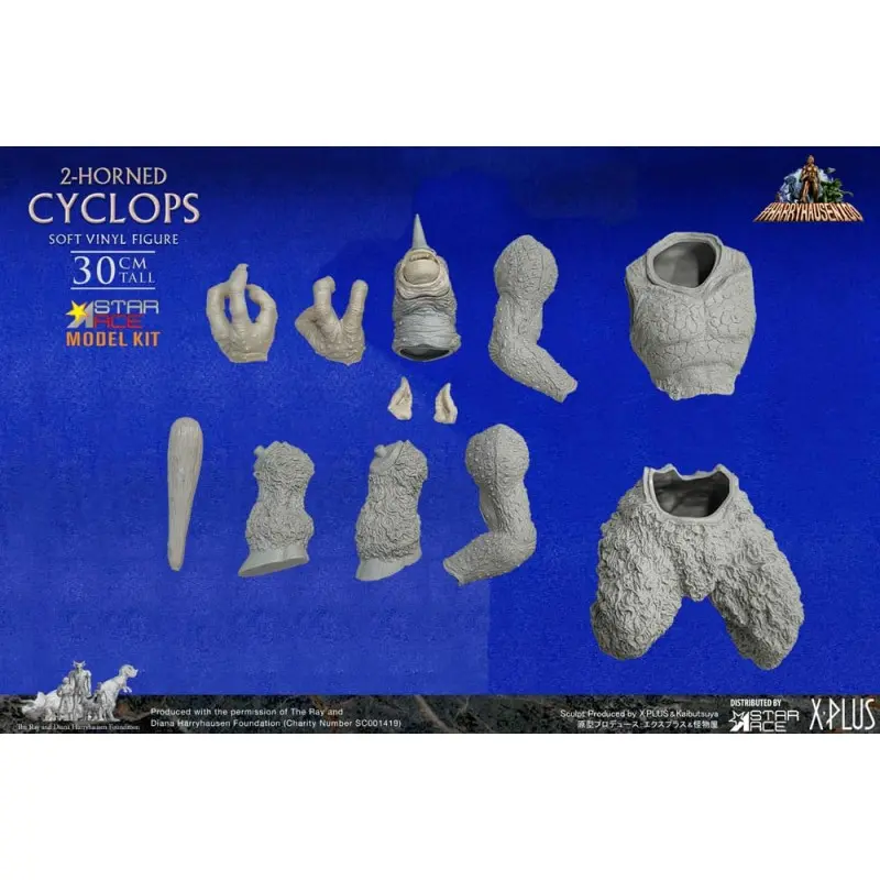 Le Septième Voyage de Sinbad figurine Model Kit Soft Vinyl Ray Harryhausens 2-horned Cyclops 30 cm | 4897057883092