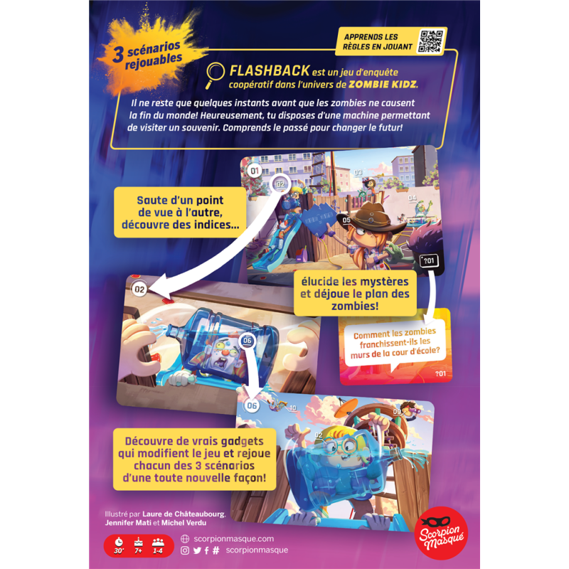 jeu : Flashback Zombie Kidz
éditeur : Scorpion Masqué
version française