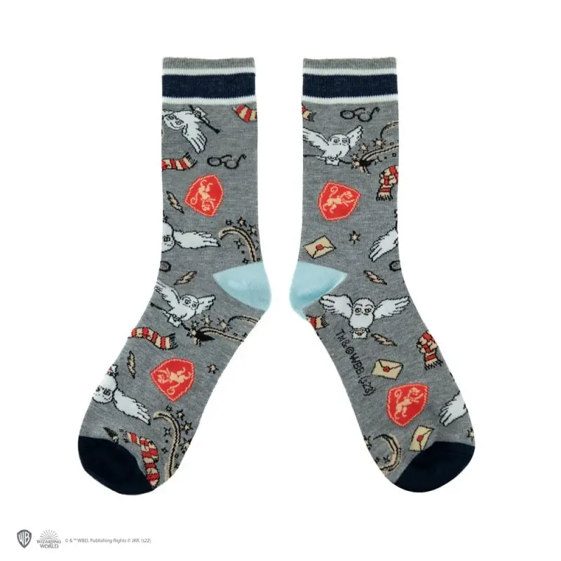 Harry Potter pack 3 paires de chaussettes Hedwig | 4895205611221