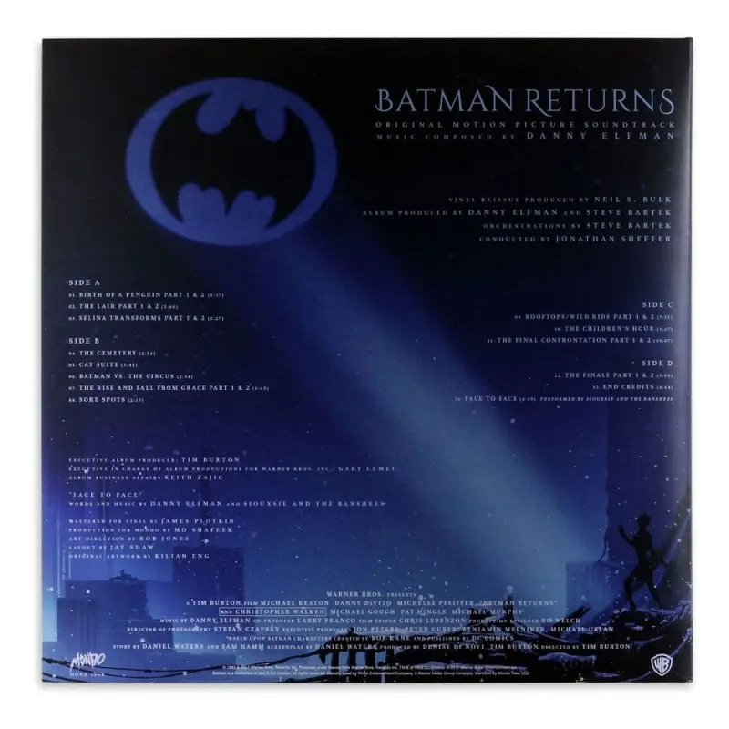 DC Comics Original Motion Picture Soundtrack by Danny Elfman Batman Returns vinyle 2xLP | 0616892467946