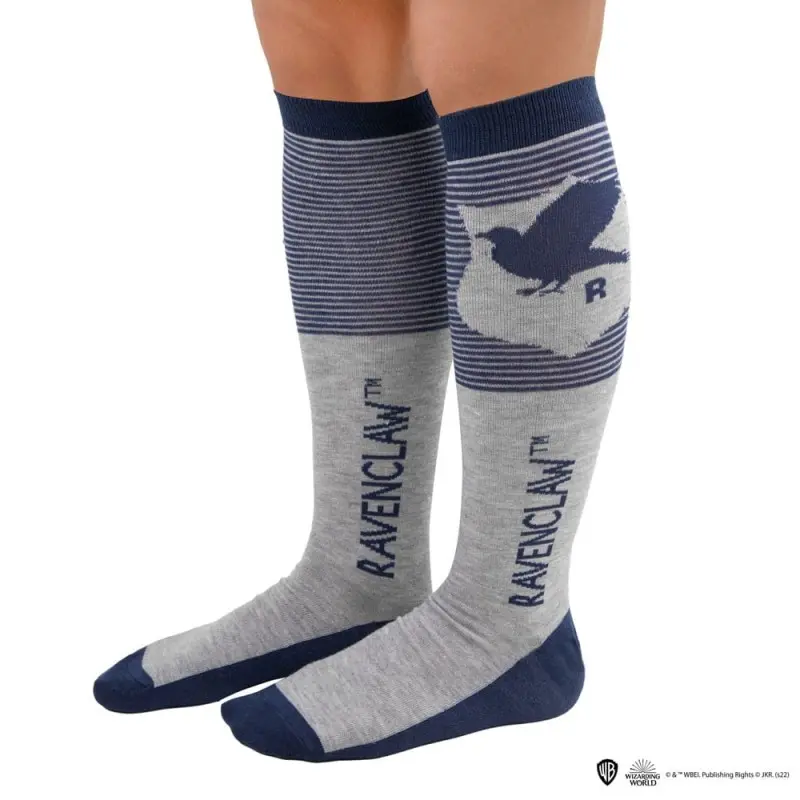 Harry Potter pack 3 paires de chaussettes à genoux Serdaigle | 4895205609235