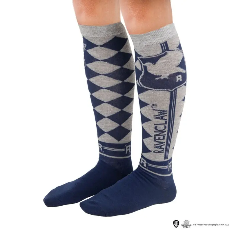 Harry Potter pack 3 paires de chaussettes à genoux Serdaigle | 4895205609235
