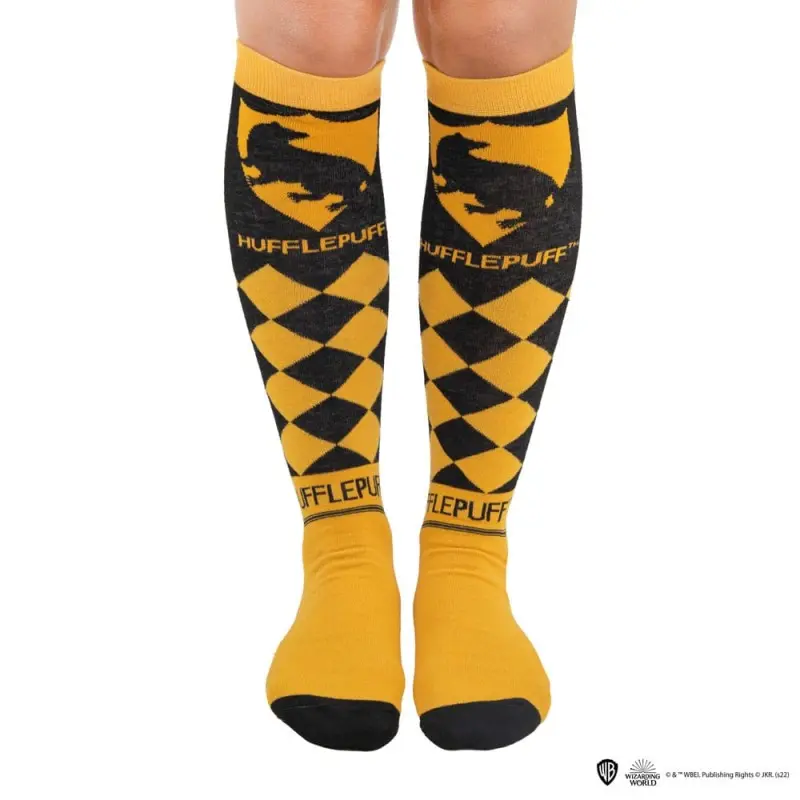 Harry Potter pack 3 paires de chaussettes à genoux Poufsouffle | 4895205609242