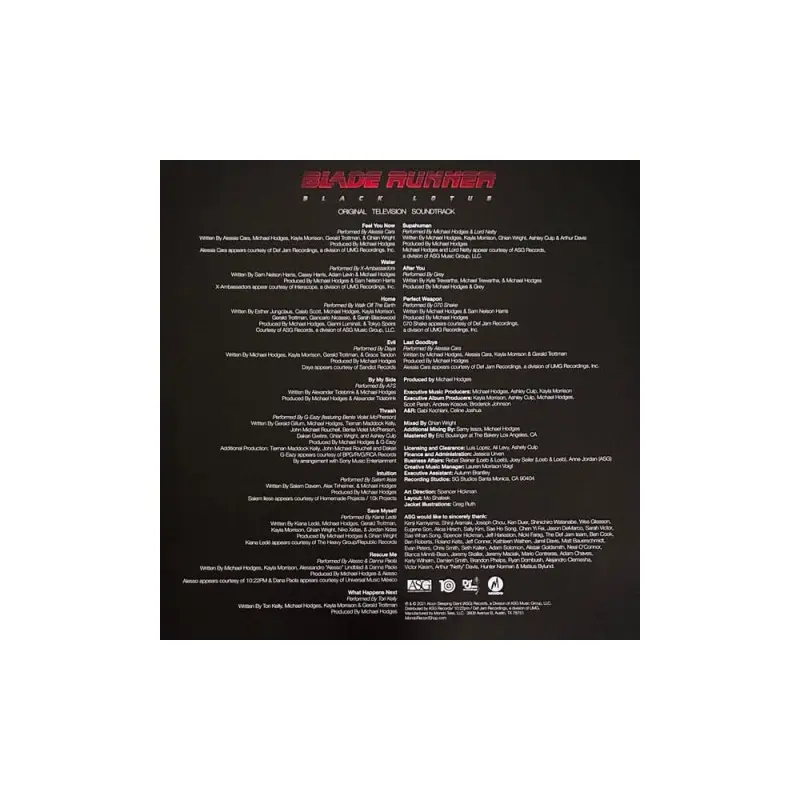 Blade Runner: Black Lotus Original Television Soundtrack by Various Artists vinyle LP Neon Magenta | 0810041486974