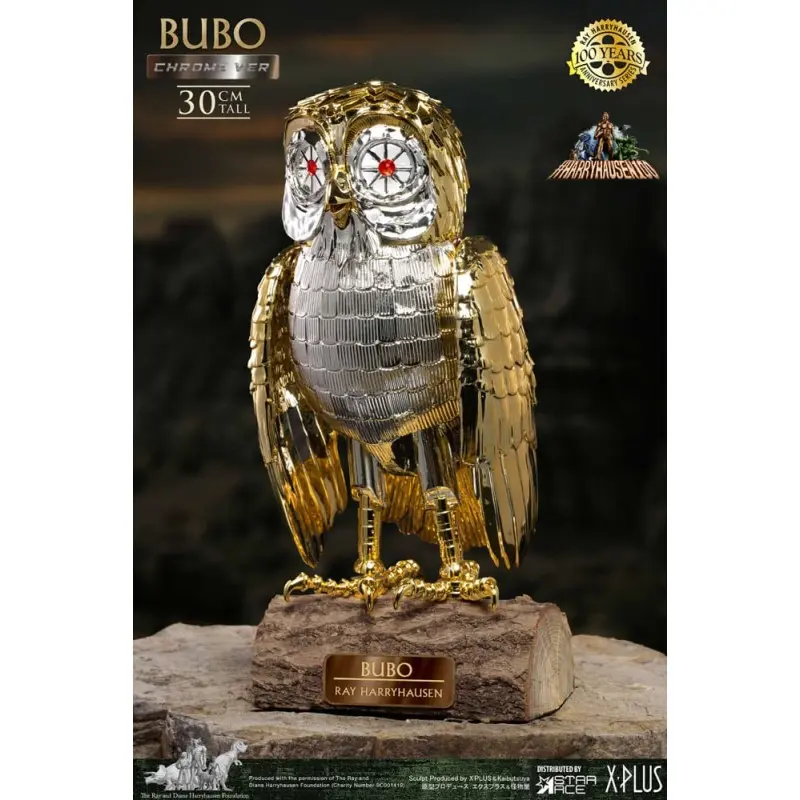 Bubo the Mechanical Owl statuette Soft Vinyl Ray Harryhausen's Bubo Chrome Ver. 30 cm | 4897057889872