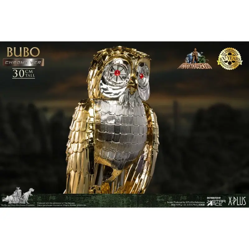 Bubo the Mechanical Owl statuette Soft Vinyl Ray Harryhausen's Bubo Chrome Ver. 30 cm | 4897057889872