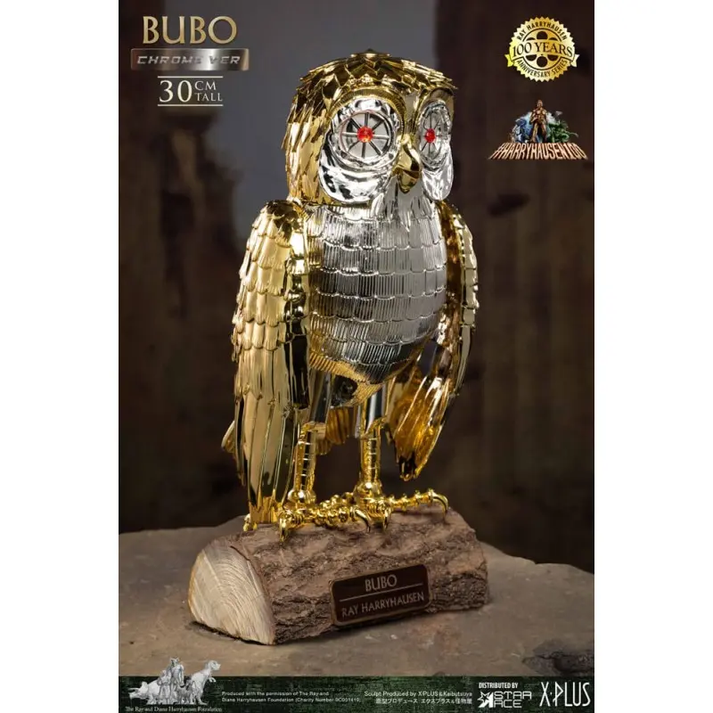 Bubo the Mechanical Owl statuette Soft Vinyl Ray Harryhausen's Bubo Chrome Ver. 30 cm | 4897057889872
