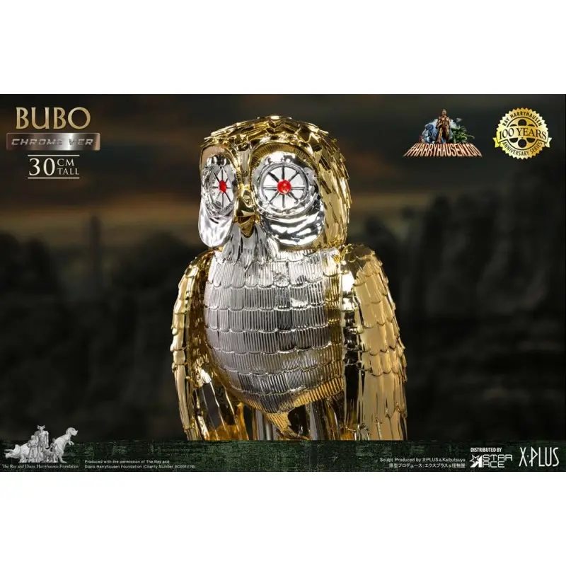 Bubo the Mechanical Owl statuette Soft Vinyl Ray Harryhausen's Bubo Chrome Ver. 30 cm | 4897057889872