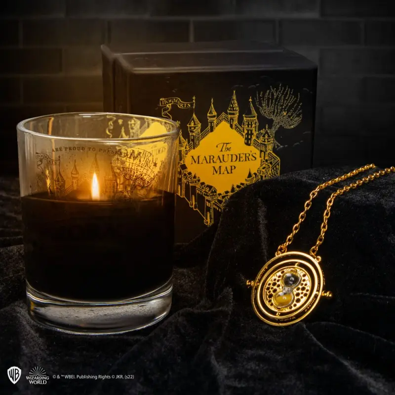 Harry Potter Bougie avec collier Marauder's Map | 4895205608160