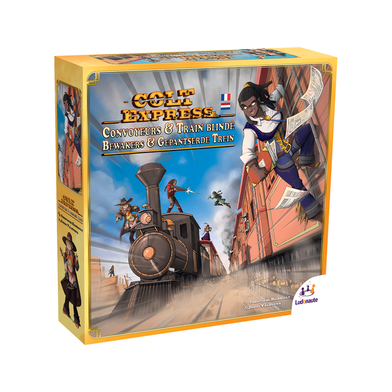 Spel: Colt Express - Ext. Transportbanden & Gepantserde Trein
Uitgever: Ludonaute
Engelse versie