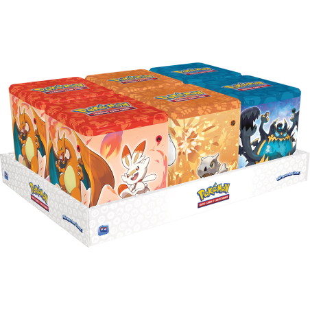jcc / tcg : Pokémon Tin Cube - Feu/Combat/Ténèbres FR Pokémon Company International version française