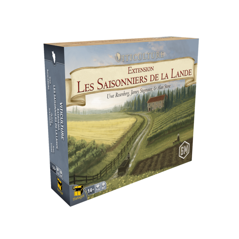 jeu : Viticulture - Ext. Saisonniers de la Lande éditeur : Matagot version française