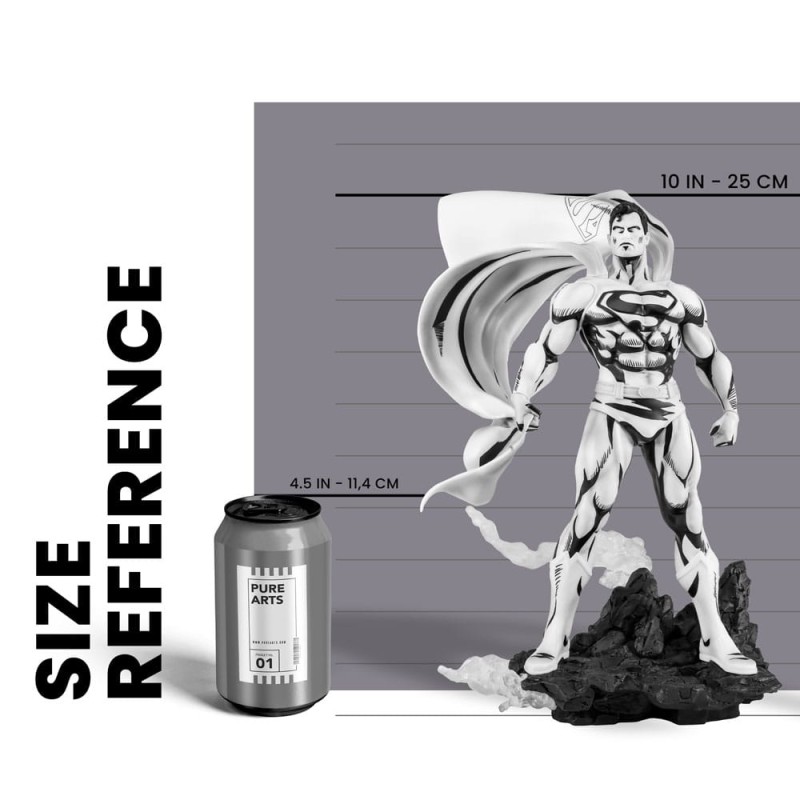Batman PX statuette PVC 1/8 SDCC 2024 Superman Black & White Version 30 cm   