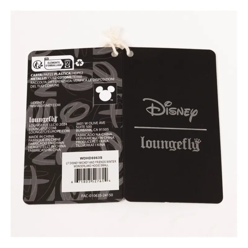 Disney by Loungefly veste à capuche Mickey and Friends Winter Wonderland (XL) | 0671803527645