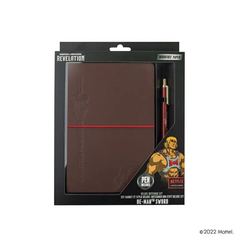 Les Maîtres de l'univers : Révélation Notebook Set (carnet de notes + stylo) He-Man with Sword  | 4895205609945