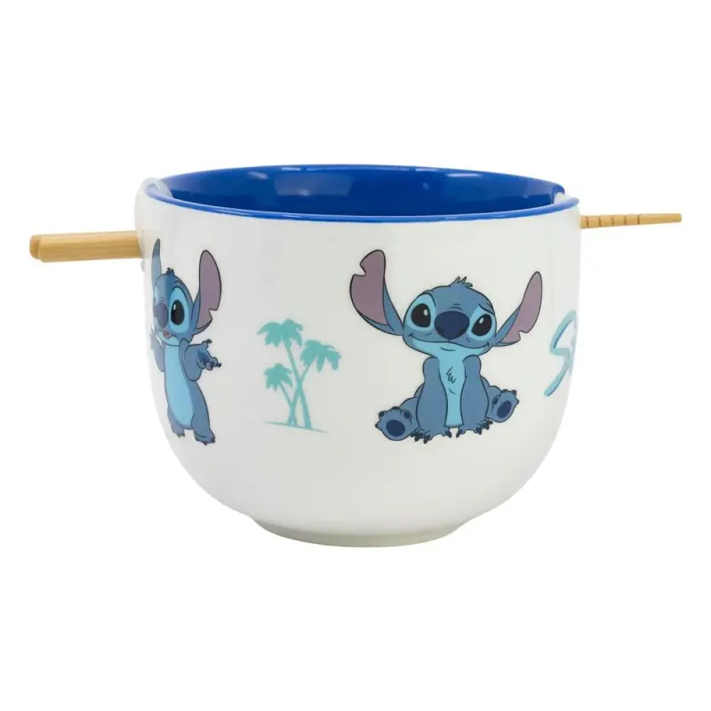 Lilo & Stitch bol à ramen avec baguettes Stitch | 8412497758647