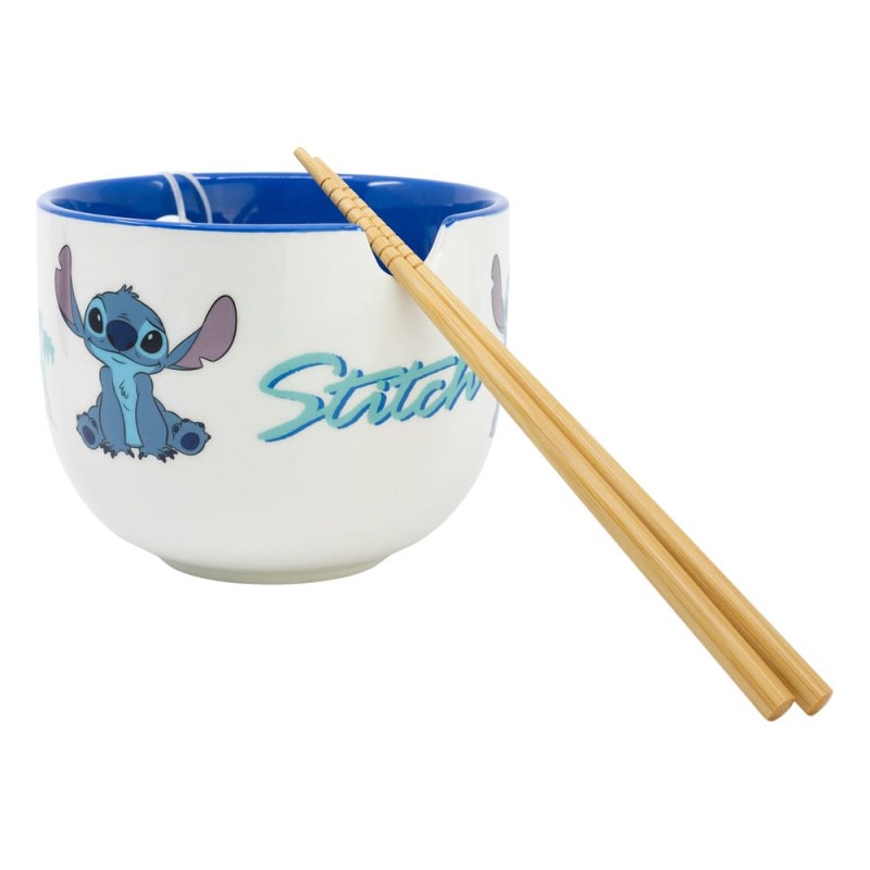 Lilo & Stitch bol à ramen avec baguettes Stitch